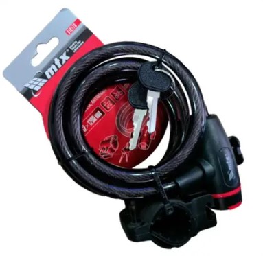 CADEADO P/BICICLETA C/CHAVE 120CM